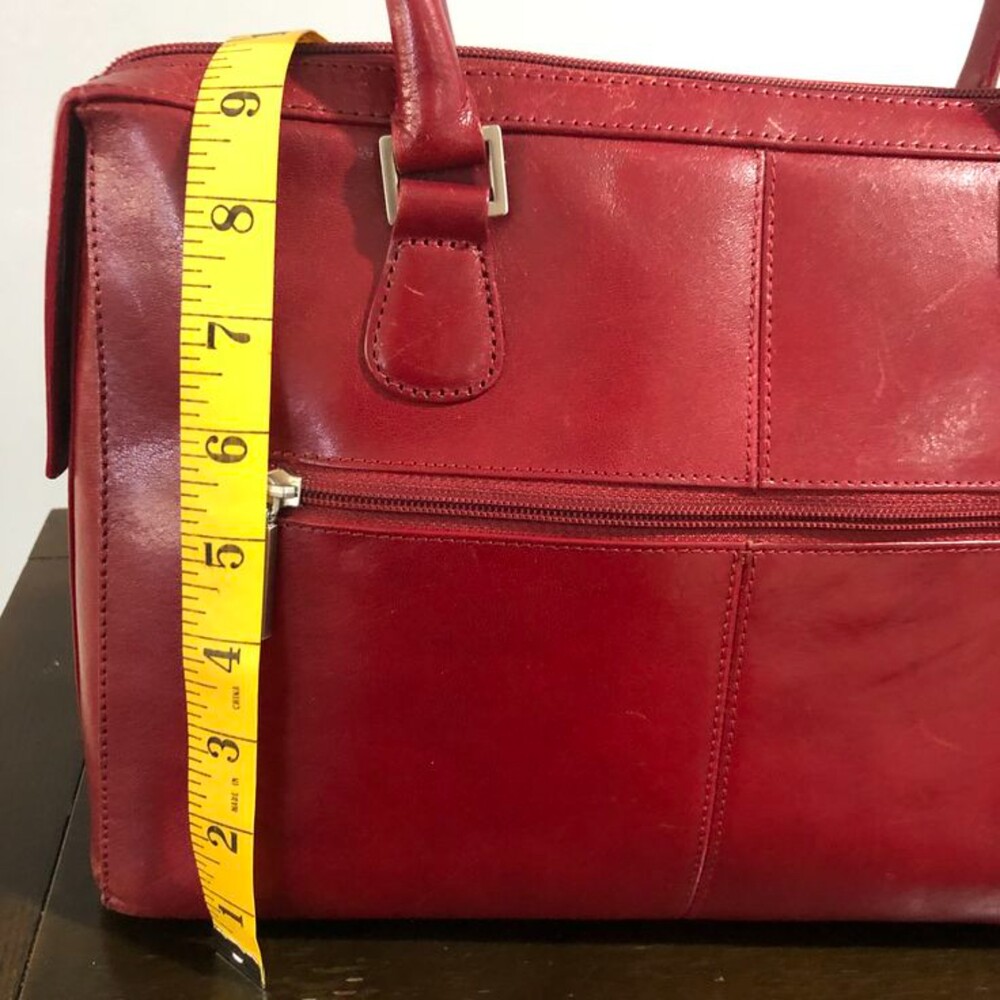HOBO International Red Satchel Handbag Purse Shoulder Bag - Picture 15 of 15